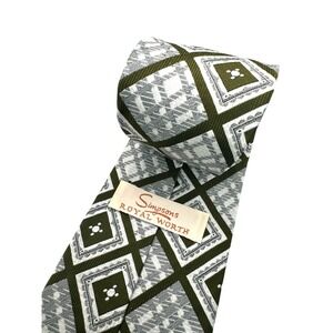 Vintage‎ SIMPSONS ROYAL WORTH Men's Necktie